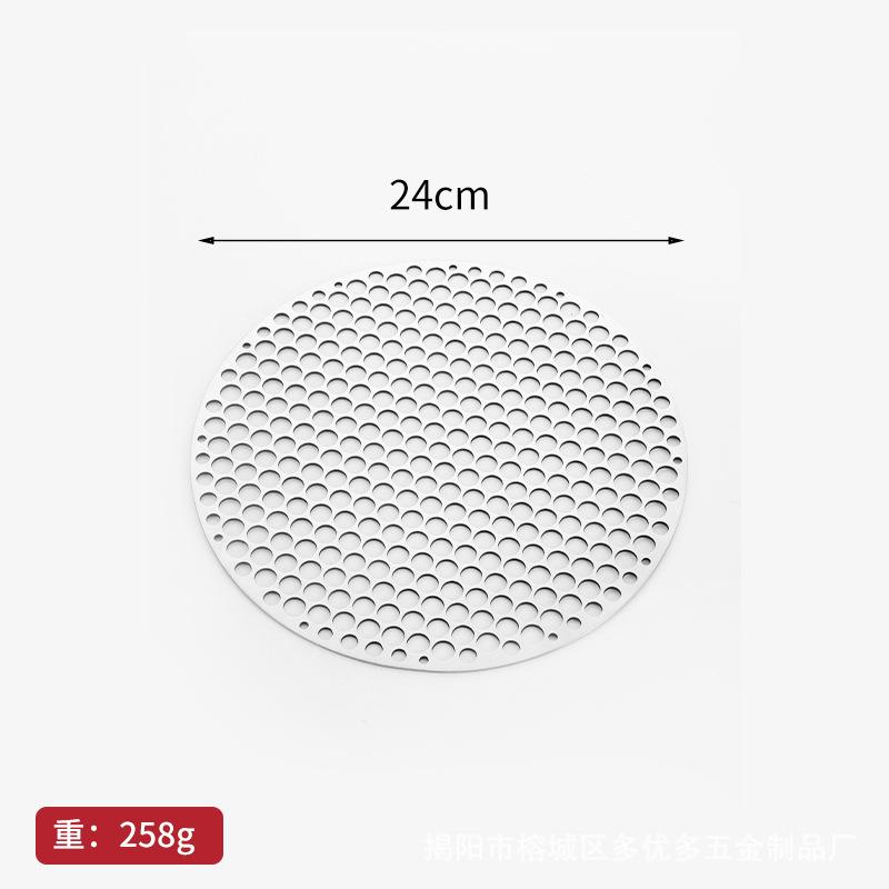 1pc 18 20 22 24 26 28cm BBQ Net Stainless Steel Non Stick Grill Rack Tea Maker Bacon Drainer Outdoor Barbecue Kitchen Tool Grill