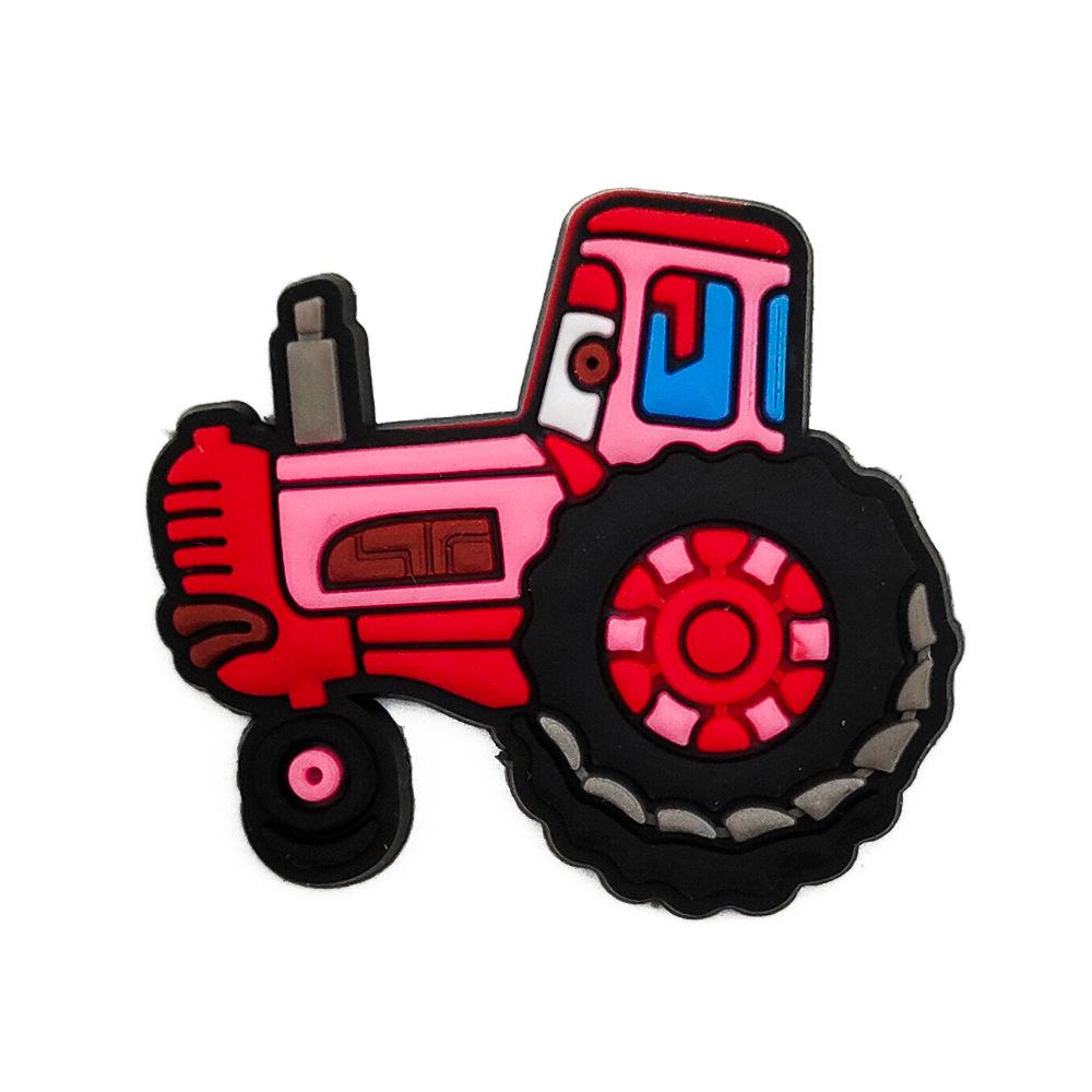 Lightning McQueen Cartoon Clog Shoe Charm - Cute Floral Rubber Accessories