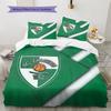 Žalgiris Kaunas  Pattern Bedding Quilt Set  Home Decoration  Gift (1 * duvet cover + 2 * pillowcase  without core)
