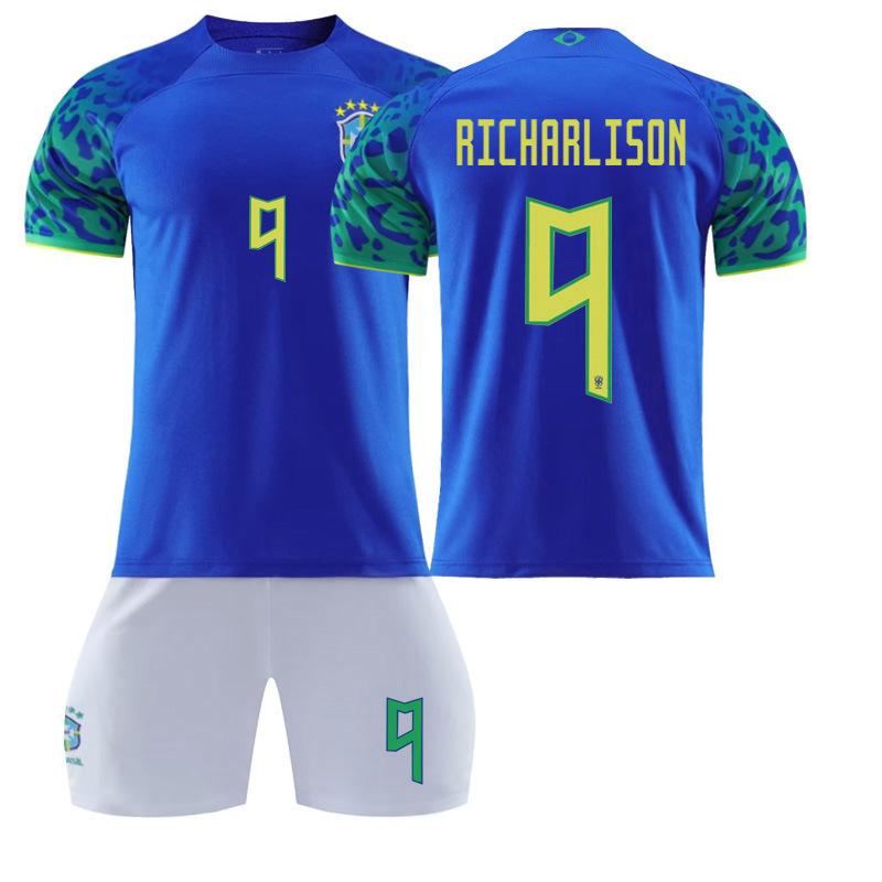 2223 Brazilië Uit Blauw Nr. 20 1018 Voetbaltenue Set
