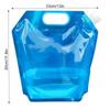 Tragbarer, faltbarer 5-Liter-Wasserbeutel mit großem Fassungsvermögen und Ventil, geeignet für Bergsteigen im Freien, Camping, Aufbewahrungsbeutel für weiches Wasser aus Kunststoff