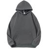 Mens Oversized Hooded Sweatshirt 400g Heavyweight Fleece Lined Cotton Blend Pullover Winter Casual Wear