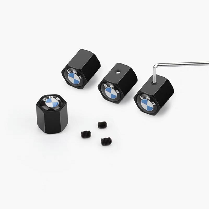 4pcs Car Tire Valve Metal Aluminum Alloy Valve Cap Sticker for Bmw M Power Mini X3 X5 X6 E90 E70 F30 Auto Accessories