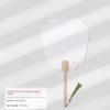 Thickened Xuan Paper Fan Surface Circular Fan Double-Sided Blank Paper Fan Painting Heart Card Paper DIY Kids Handmade Fan Painting Brush