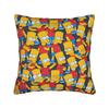 Funny Cartoon S-Simpsons Family Portrait Pillow Case Comfy Pillow Cover For Chair Sofa Home Decor Fashion Cushion Cover