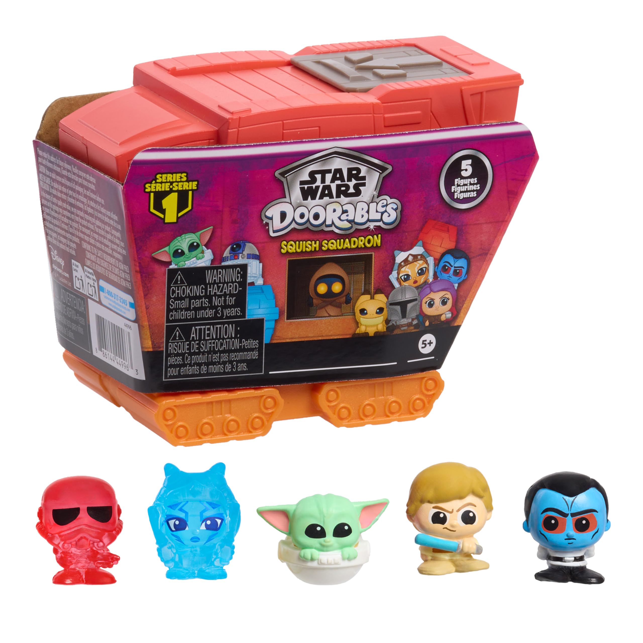

Star Wars Doorables Squish Collectible Figures and Just Play Toys for Kids Ages Squadron, Vehicles, 5+