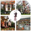 Halloween Red Clothes Swing Hanging Ghost Decoration Electric Luminous Sound Induction Horror Prank Decoration Prop