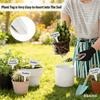 100 Pcs White T-Type Plant Labels 6×10cm PVC Waterproof Garden Tags Reusable Nursery Markers for Flowers Vegetables Potted Plants