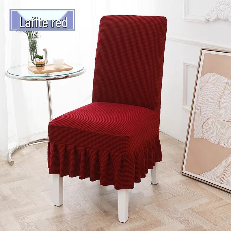 Universal Elastic Thickened Fleece Chair Cover for Dining and Stools