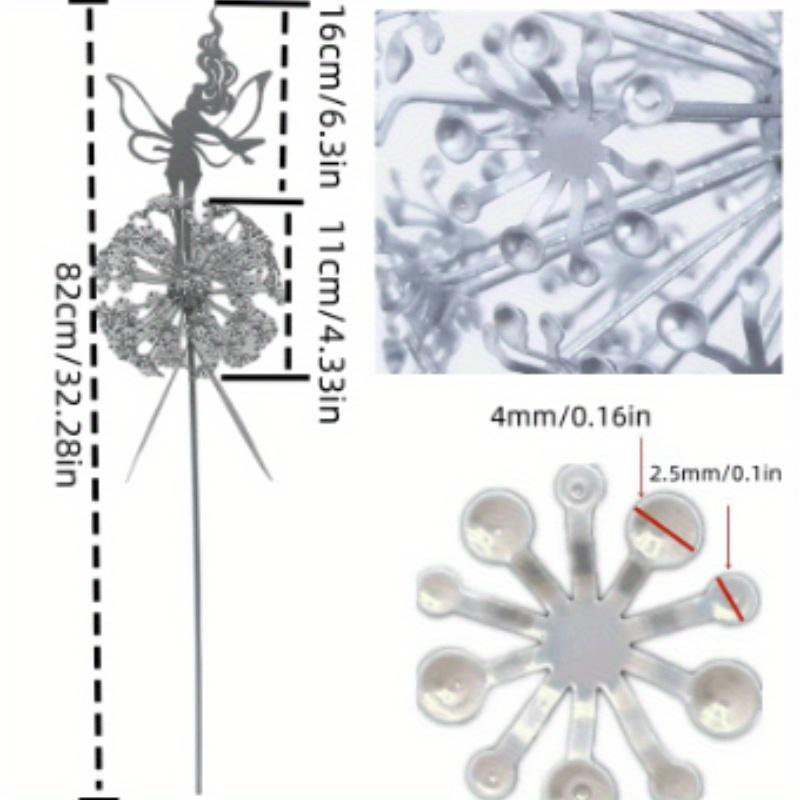 1 Stück Metall Blume Fee Löwenzahn Park Einstecker Gartenhandwerk Ornamente für Außen Hof Garten Terrasse Dekoration