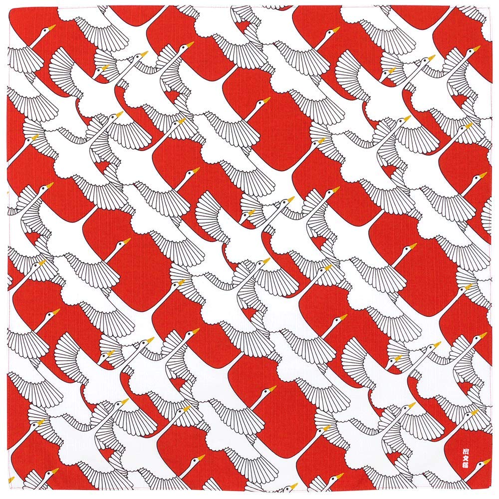 

Hamamonyo Small Cloth Celebration Crane Red (Furoshiki 50cm) красный