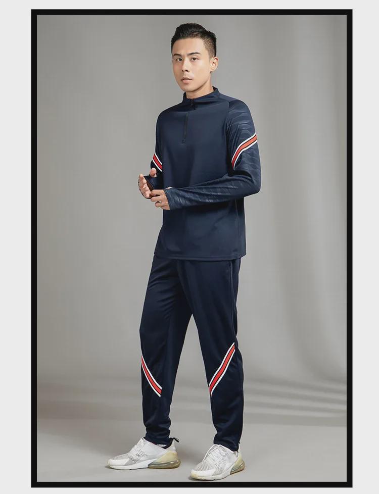 Half-Zip Contrast Stripe Sports Top with Half-Finger Sleeves