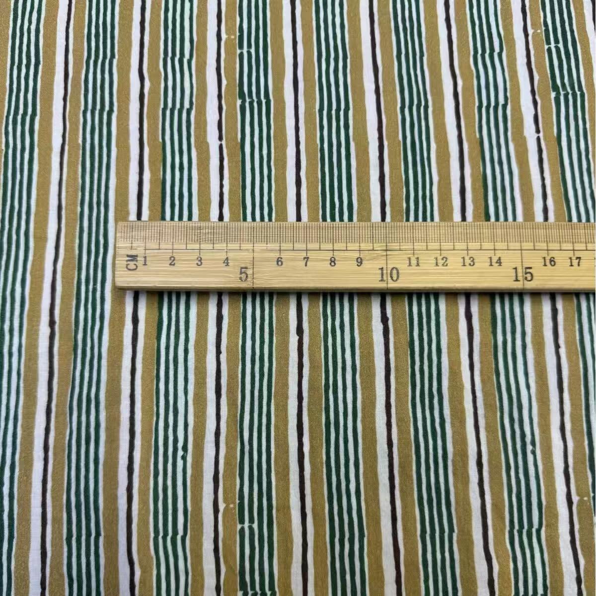 Class A Fabric Block-Printed Cotton Skin-Friendly Cotton Fabric for Dresses,shirt, Vest