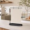 Menu Display Stand with Tray Freestanding Photo Rack Metal Clips