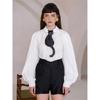 Unique Black Cats Embroidery Appliques Neck Tie Vintage Adjustable Pre Tied Necktie For Parties Event or Everyday Outfit