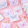 80sheet/pack Gradual Change Butterfly Sticky Note Book Korean Simple Note Book Sticker Base Material Office Accessories