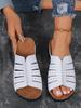 Large Sandals Women's Fish Mouth Thick Sole Flat Bottom Summer New Women's Sandals Casual Shoes  Women Sandals