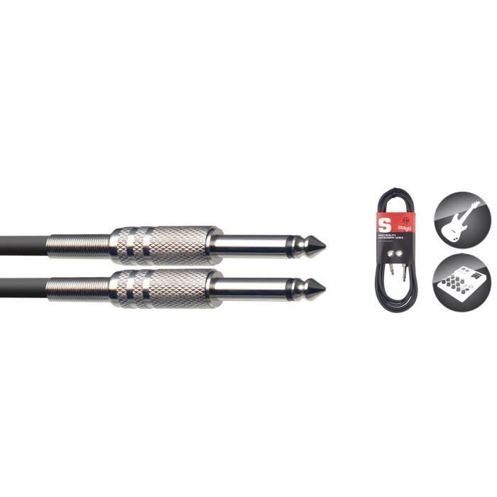 Stagg sgc6 6m câble d'instrument jack - 6 m