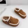 Chaussures pour enfants 2025 Automne/Hiver Chaussure décontractée en coton avec velours chaud Botte pour fille à semelle souple Polyvalente Bottes pour garçons Bottes pour filles Botas