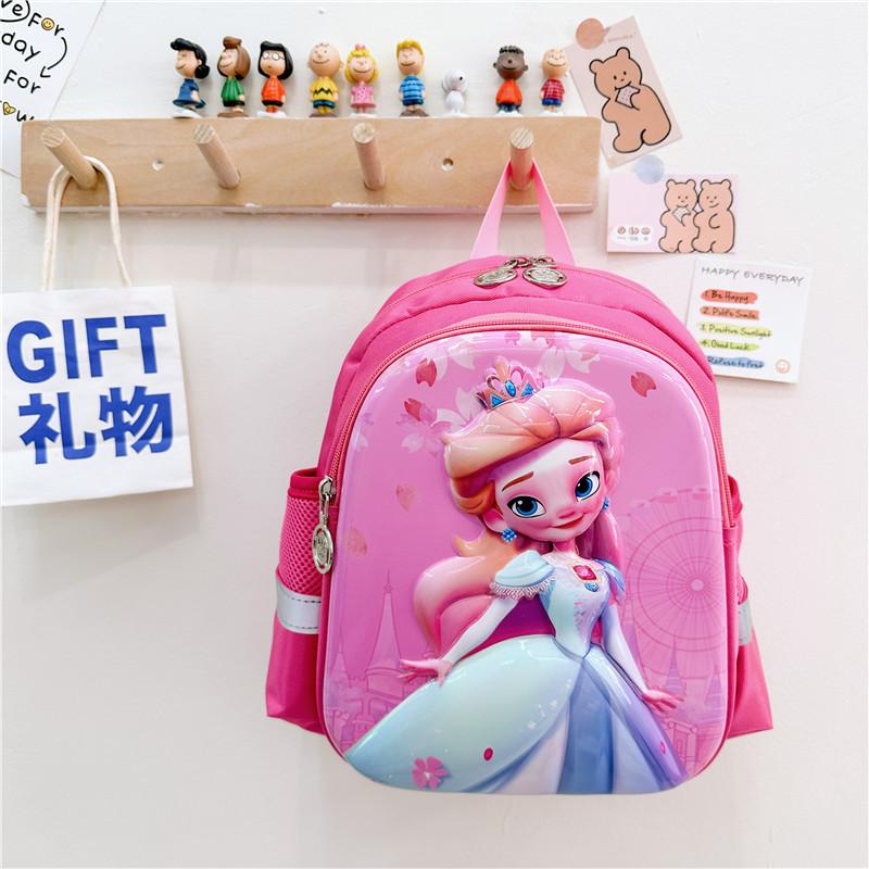 Kindergarten Primary School Students Schoolbag Cartoon Cute Foreign Style Printing Children S Backpack Anti-Lost Children S Bag красный