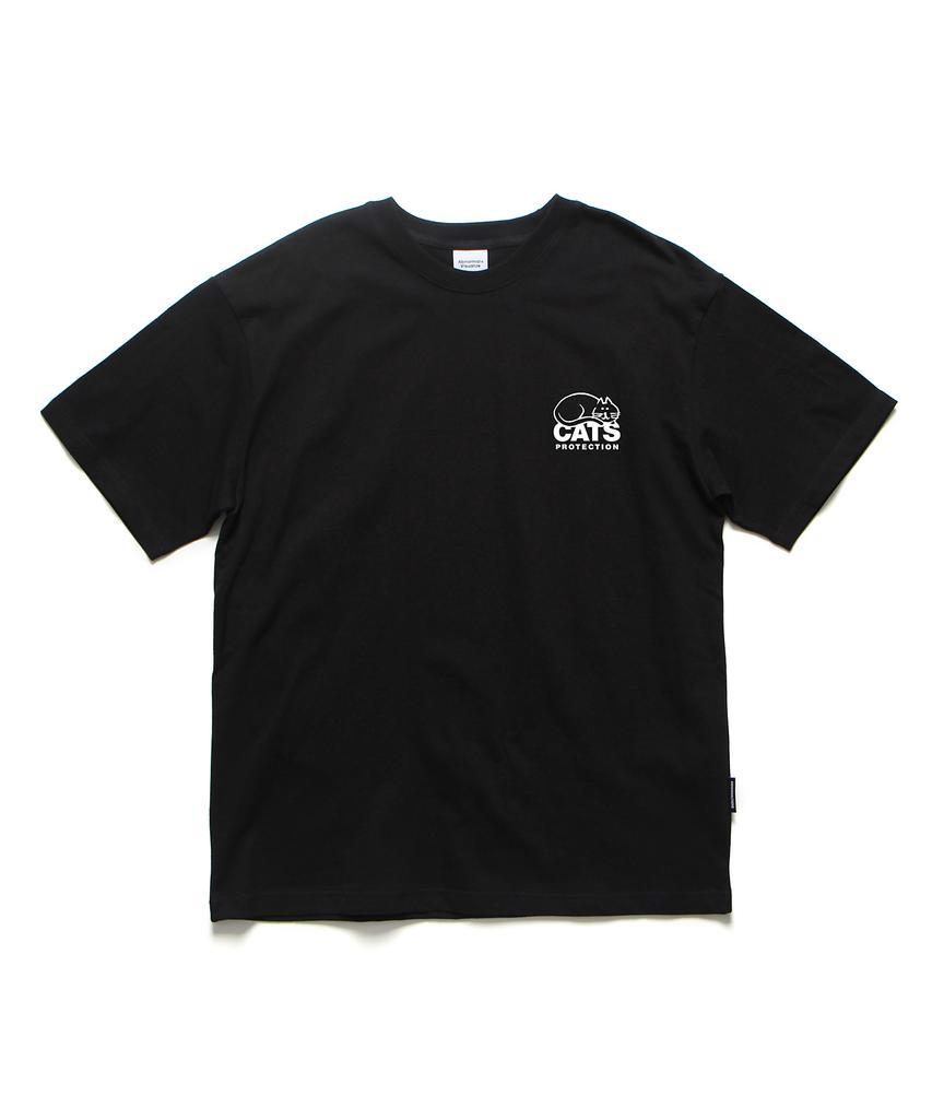 ABNORMALTHING Cats Oversized T-Shirt Black (Cats T-Shirt Black)