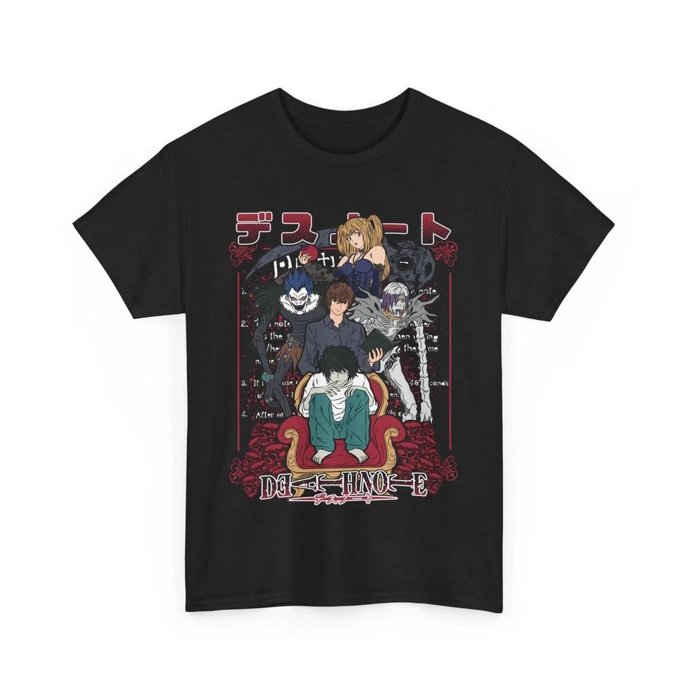 Death Note L Anime Black T Shirt Unisex Style S