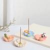 1PCS Resin Cherry Blossom Line Aromatherapy Rack Creative Incense Holder Zen Ornaments Home Accessories