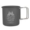 1/2Pcs Camping Mug with Foldable Handle Camping Cups for Backpacking Hiking Traveling and Picnic