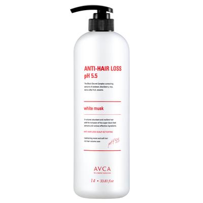 Abka Mildly Acidic Scalp Care Shampoo White Musk Fragrance, 1L, 1ea