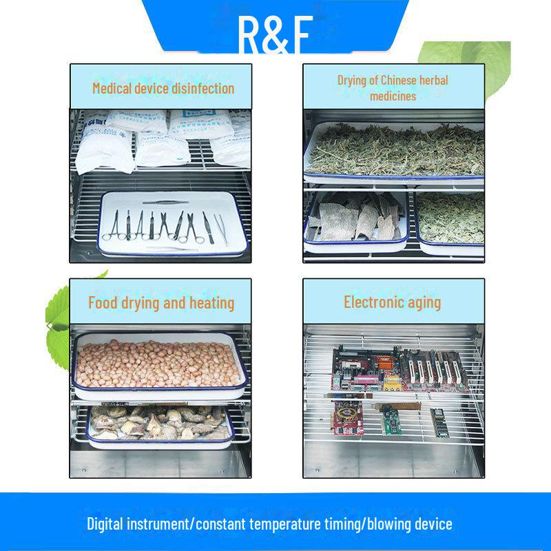 Fuli Chinese Herbal Medicine Electric Blast Drying Oven: Industrial High Temperature Baking Machine for Medical and Food Use.