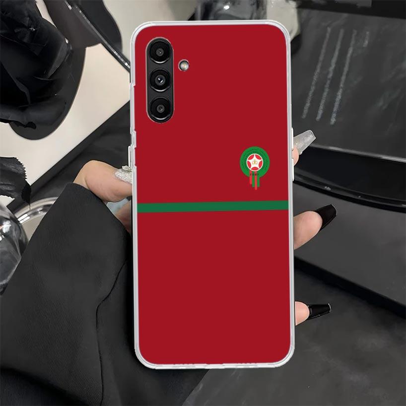 Morocco Flag Phone Case for Samsung Galaxy A17 A16 A26 A36 A56 A15 A14 A13 A12 A55 A54 A53 A25 A24 A23 A35 A34 A33 A05S A04S Gal