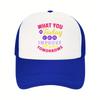 What You Do Today Improves Tomorrows Motivational Trucker Hat Breathable Mesh Baseball Cap Casual Adult Headwear