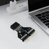 Motherboard USB2.0 9Pin Extension Cable Adapter 1 To 2 USB HUB USB2.0 9 Pin To USB3.0 19Pin Conversion Adapter for RGB Lamp Fan