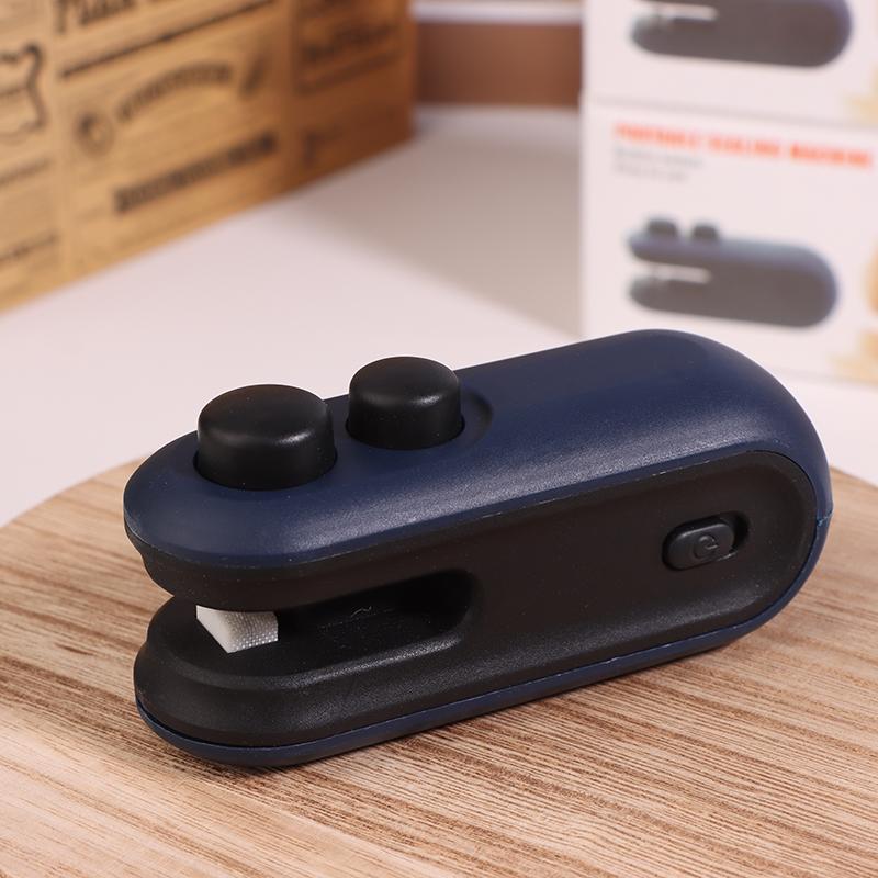 

Мини-машина для запечатывания термопакетов, пакеты для запечатывания пакетов, пластиковый запечатщик для пищевых продуктов, зажим для сумки, ручной запечатщик, термосварщик для упаковки пищевых продуктов синий