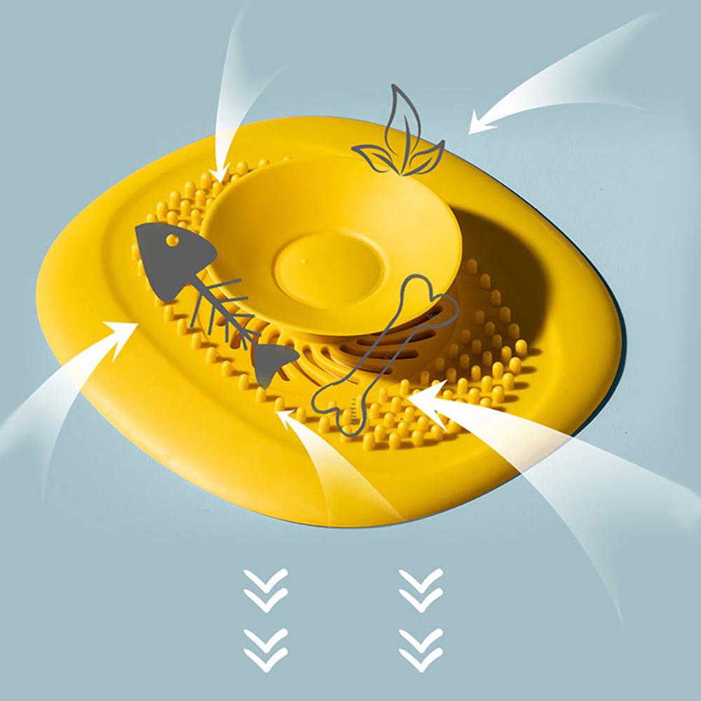 Keep Your Kitchen and Bathroom Drains Clean and Clog-Free with This Silicone Sink Plug!