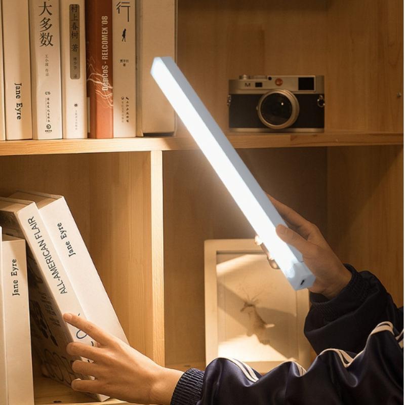 Lampada notturna a LED senza fili con sensore di movimento, lampada da notte per armadio, per cucina, camera da letto, rilevatore di luce, retroilluminazione per scale