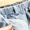 Girls Cute Bow Denim Shorts Summer Loose Short Pants For Girl 1-7 Years Elastic Waist Short Jeans Kid Girls Clothing