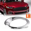 2 x Front Fog Light Cover Trim Ring Bezel Chrome For Ford Mondeo /Fusion 2013-16