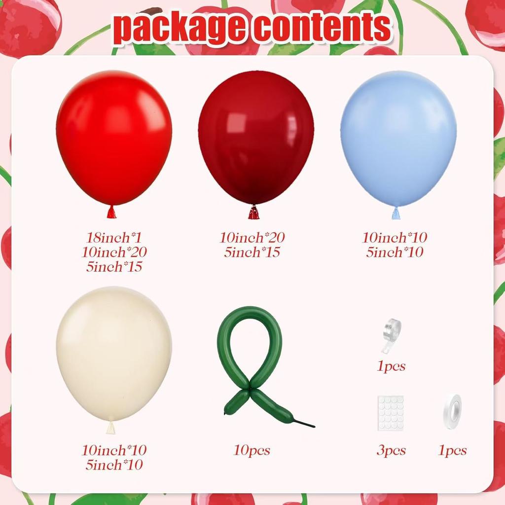 Red Wedding Balloon Birthday Balloon Arrangement Set Wedding Anniversary Opening Balloon Arch Ornament