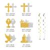 Spirals Hangings Suitable For Communion Handmade Crosses Doves Streamers Elegant Handmade Ceiling Decorations