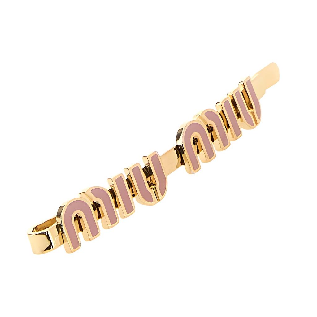 MIU MIU Hair Clips Women's Gold 5IF1462F6TF0615