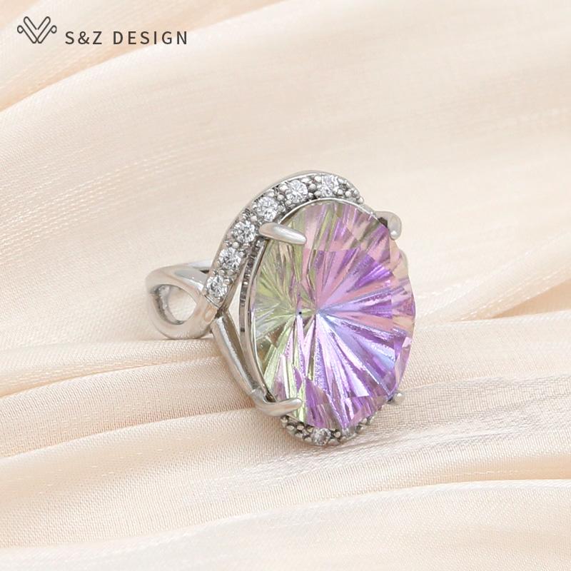 

Модные роскошные овальные регулируемые кольца в форме яйца для женщин, свадебная вечеринка, элегантные ювелирные изделия с кубическим цирконием, модный подарок