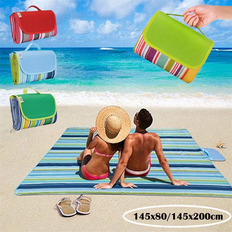 1PC Waterproof Sandproof Camping Mat Picnic Blanket Beach Mat Portable Camping Beach Blanket for Hiking Camping Foldable