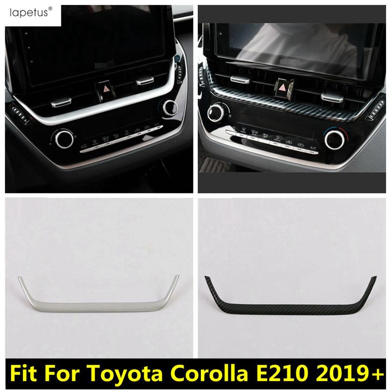 Car Navigation Panel Strip Middle Air AC Vent Outlet Cover Trim For Toyota Corolla E210  - 2025 ABS Red Accessories Interior