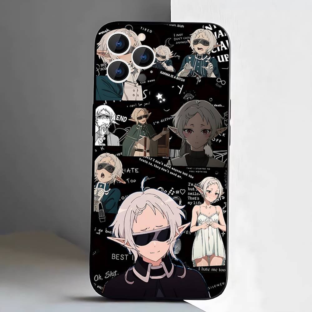 Custodia per Telefono Mushoku Tensei Jobless Reincarnation Per iPhone 17,16,15,14,13,12,11,Pro,XS,Max,XR,Plus,E,SE4,Mini Cover Morbida Nera