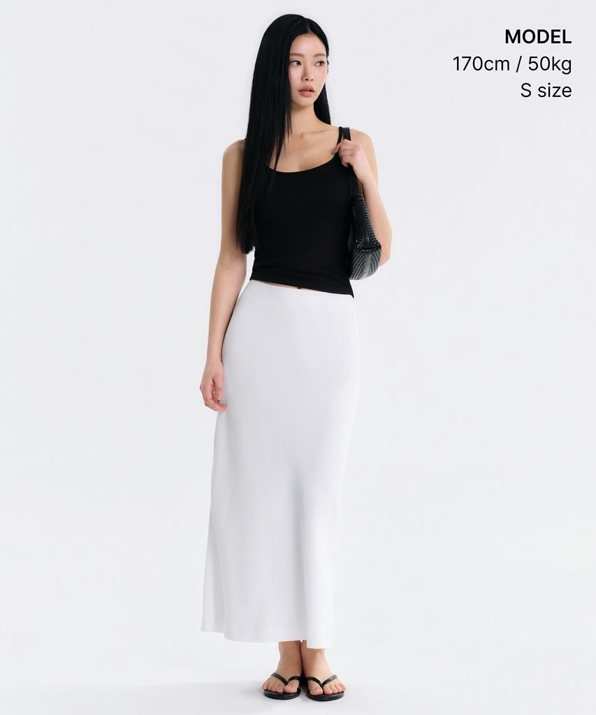 Musinsa Standard Woman Women'S Fluid Maxi Skirt [Ivory]