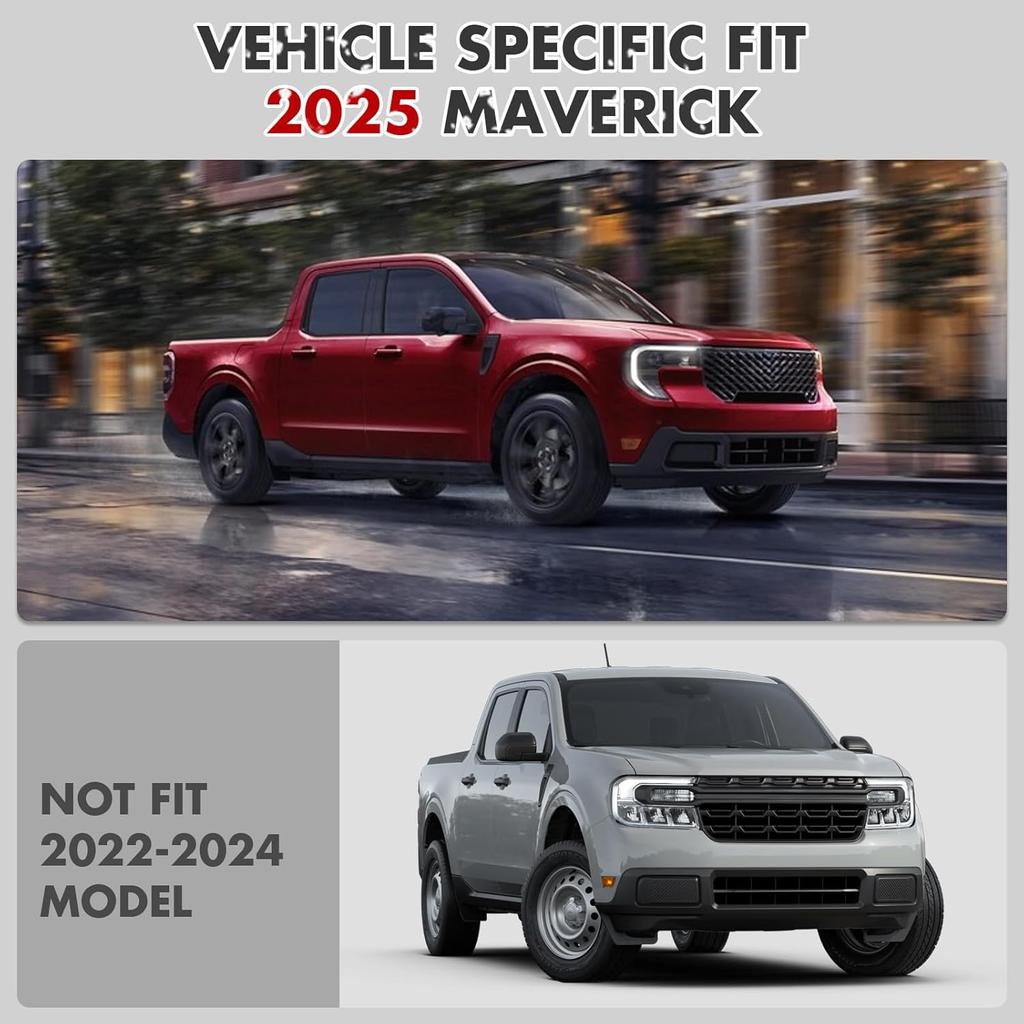 Mabett Dashboard Storage Organizer For Ford Maverick 2025,Anti-Slip Dash Panel Tray With Dedicated Sunglasses Compartment Behind Screen Maverick