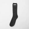 WOOL LONG SOCKS CHARCOAL