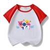 2023 Baby Shark Kids Summer Short Sleeve Cotton T-shirt & Shorts Set