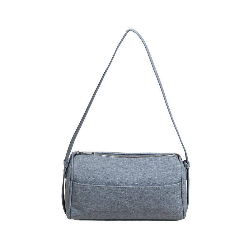 Tragbare Denim-Kissen-Tasche neue High-End-Unterarmtasche lässige Mode Schulter-Umhängetasche